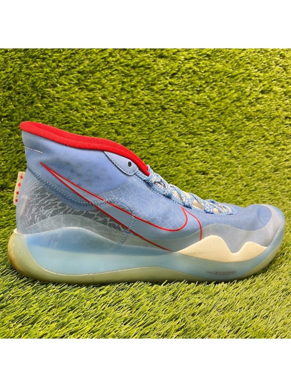 Nike KD 12 Don C NBA ASG 2020 Mens Size 11.5 Blue Red Basketball Shoes Sneakers
